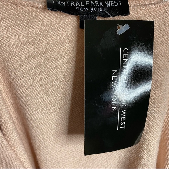 Central Park West Distressed Ripped Retro Peach T-Shirt Short Sleeve Small S - Picture 3 of 11